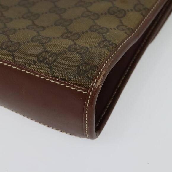 GUCCI GG Canvas Shoulder Bag Brown Gold 004 49 004 49 - Picture 13 of 16